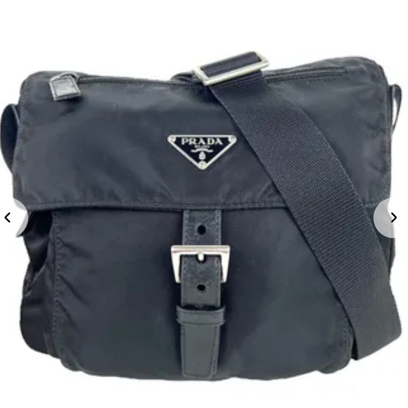Prada Tessuto Nylon Crossbody Bag Black - Picture 1 of 8